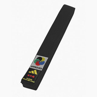 Band Adidas Elite WKF Zwart met Kanji