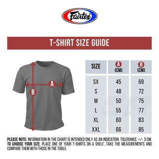 T-shirt Fairtex Équipe de Combat TST51 Blanc-bleu