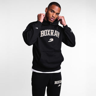 Felpa Boxraw East Street con cappuccio Nero-Combat Arena