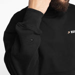 Felpa Boxraw We Don't Play Boxing oversize con cappuccio Nero-Combat Arena