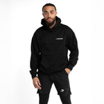 Felpa Boxraw We Don't Play Boxing oversize con cappuccio Nero-Combat Arena