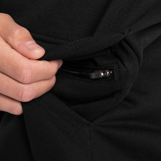 Felpa Boxraw We Don't Play Boxing oversize con cappuccio Nero-Combat Arena