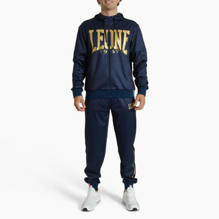 Felpa Leone DNA con cappuccio ABX721 Blu-Combat Arena