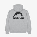 Felpa Manto Peaceful Violence con cappuccio Grigio-Combat Arena