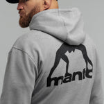 Felpa Manto Peaceful Violence con cappuccio Grigio-Combat Arena