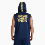 Felpa smanicata con cappuccio Leone DNA ABX720 Blu-Combat Arena