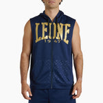 Felpa smanicata con cappuccio Leone DNA ABX720 Blu-Combat Arena