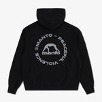 Sweat Manto Label 25 Oversize avec capuche Noir