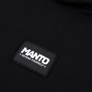 Sweat Manto Label 25 Oversize avec capuche Noir