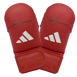Gants de Karate-Kumite Adidas Rouge et Bleu Homologués WKF sans pouce