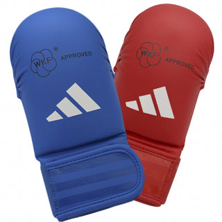 Gants de Karate-Kumite Adidas Rouge et Bleu Homologués WKF sans pouce