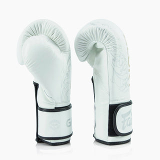 Gants de boxe Fairtex x Glory BGVG3 Blanc-or