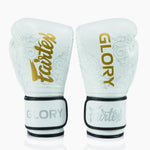 Gants de boxe Fairtex x Glory BGVG3 Blanc-or