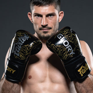 Gants de boxe Fairtex x Glory BGVG3 Noir-argent
