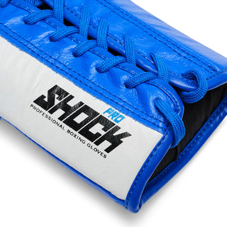Gants de boxe Leone Shock Pro avec lacets GN057L Bleu