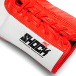 Gants de boxe Leone Shock Pro avec lacets GN057L Rouge