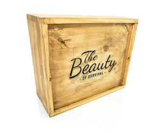 Thaibokshandschoenen Fairtex BGV24 The Beauty of Survival met houten doos