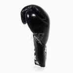 Gants de boxe Cleto Reyes Professionnel CB2 Noir-Argent avec lacets