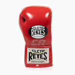 Gants de boxe Cleto Reyes Professional CB2 Rouge-Noir avec lacets