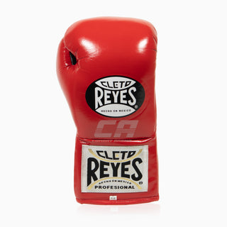 Gants de boxe Cleto Reyes Professional CB2 Rouge-Noir avec lacets