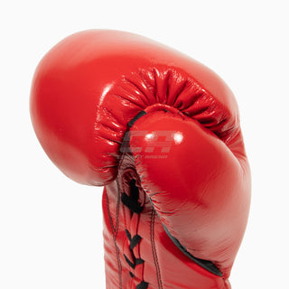 Gants de boxe Cleto Reyes Professional CB2 Rouge-Noir avec lacets