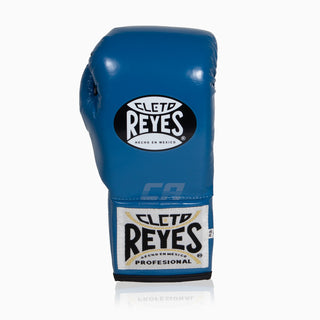 Gants de boxe Cleto Reyes Professionnel CB2 Bleu-noir avec lacets