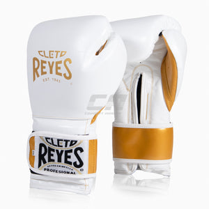 Bokshandschoenen Cleto Reyes Sparring CE6 Wit-goud Speciale Editie