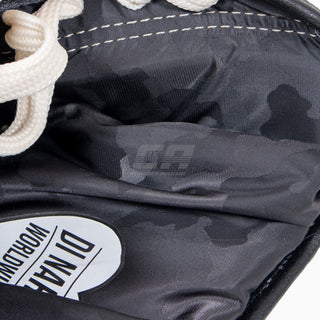 Gants de boxe Di Nardo avec lacets 16 Oz Gris-noir