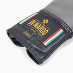 Gants de boxe Di Nardo avec lacets 16 Oz Gris-noir