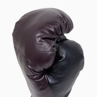 Gants de boxe Di Nardo avec lacets Bourgogne-Noir 14 oz