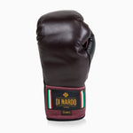 Bokshandschoenen Di Nardo met veters Bourgondisch Zwart