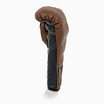 Gants de boxe Di Nardo avec lacets Marron Noir 10 Oz