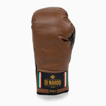 Gants de boxe Di Nardo avec lacets Marron Noir 10 Oz