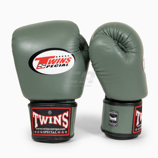 Gants de Muay Thai Twins Special BGVL3 Vert militaire