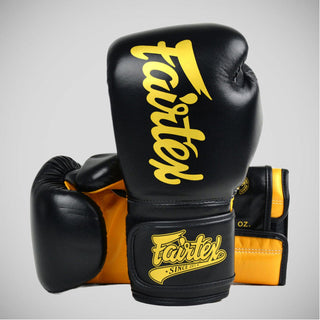 Thaibokshandschoenen Fairtex Super Sparring BGV18 Zwart-goud