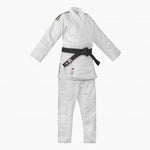 Judopak wit Adidas J730 Champion III IJF slank strepen Italië