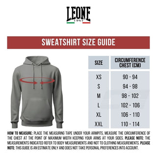 Sweatshirt Leone Extrema Logo met capuchon ABX111