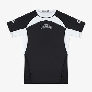 Rashguard Manto Ranked 25 maniche corte Bianco-Combat Arena