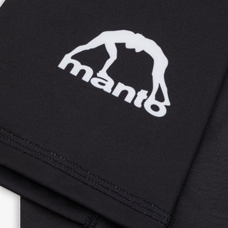 Rashguard Manto Ranked 25 maniche corte Nero-Combat Arena