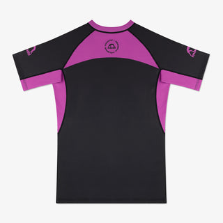 Rashguard Manto Ranked 25 maniche corte Viola-Combat Arena