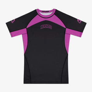 Rashguard Manto Ranked 25 maniche corte Viola-Combat Arena