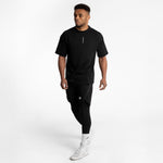 T-shirt Boxraw Lineal Oversize Nero-Combat Arena