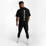 T-shirt Boxraw Lineal Oversize Nero-Combat Arena