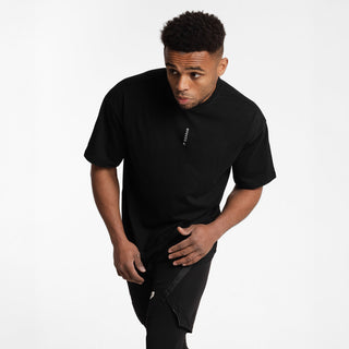 T-shirt Boxraw Lineal Oversize Nero-Combat Arena