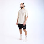 T-shirt Boxraw Sparring Club Oversize Beige-Combat Arena