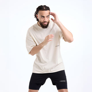 T-shirt Boxraw Sparring Club Oversize Beige-Combat Arena