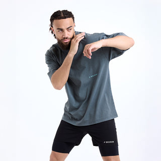 T-shirt Boxraw Sparring Club Oversize Grigio-Combat Arena