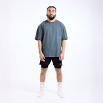 T-shirt Boxraw Sparring Club Oversize Grigio-Combat Arena