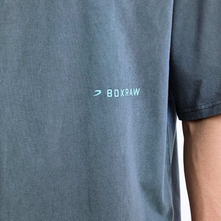 T-shirt Boxraw Sparring Club Oversize Grigio-Combat Arena