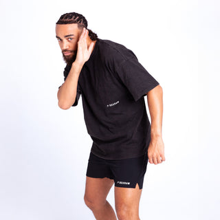 T-shirt Boxraw Sparring Club Oversize Nero-Combat Arena